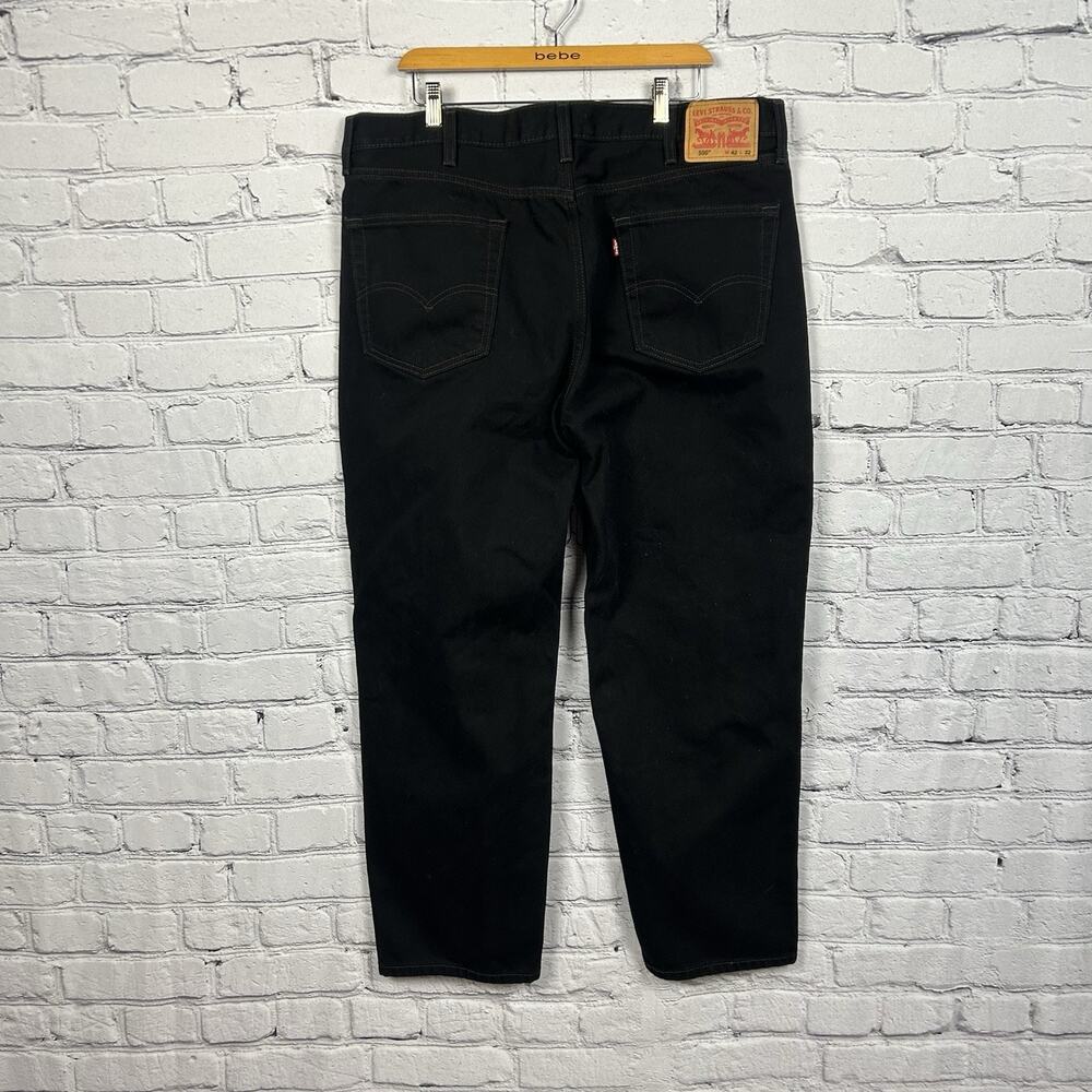 Levis 550 Jeans Mens 42x32 Black Relaxed Fit Straight Leg Denim Y2K Style Norm